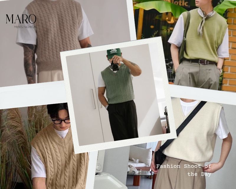 tại sao lựa chọn phối áo gile với áo thun