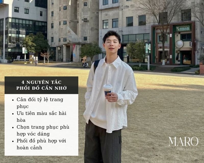 4 nguyên tắc phối đồ gen z nam
