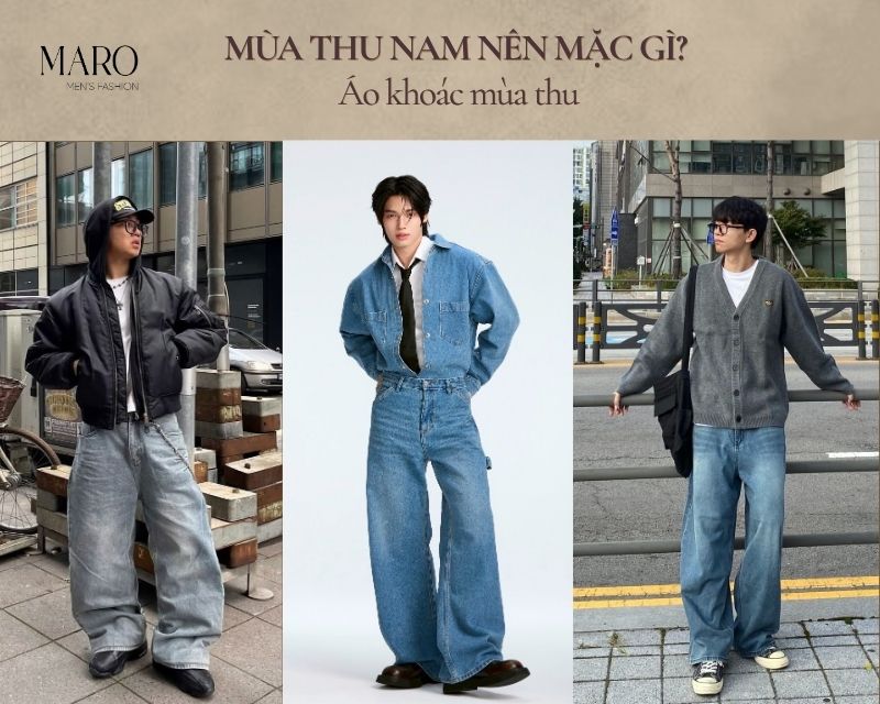 áo khoác mùa thu phối đồ nam mùa thu