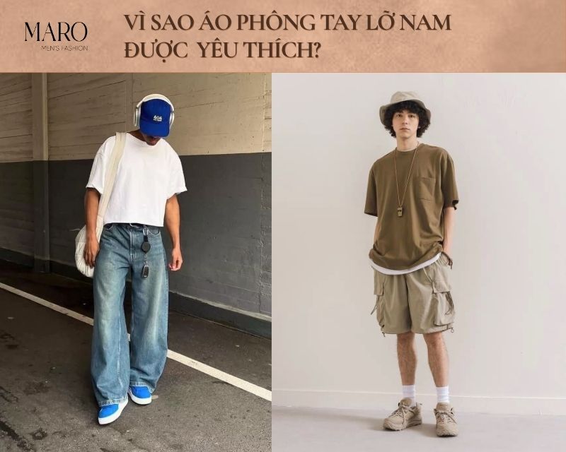 áo phông tay lỡ form rộng nam