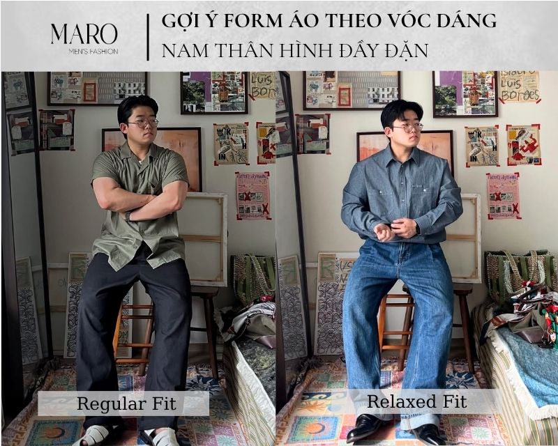 các form áo nam đầy đặn