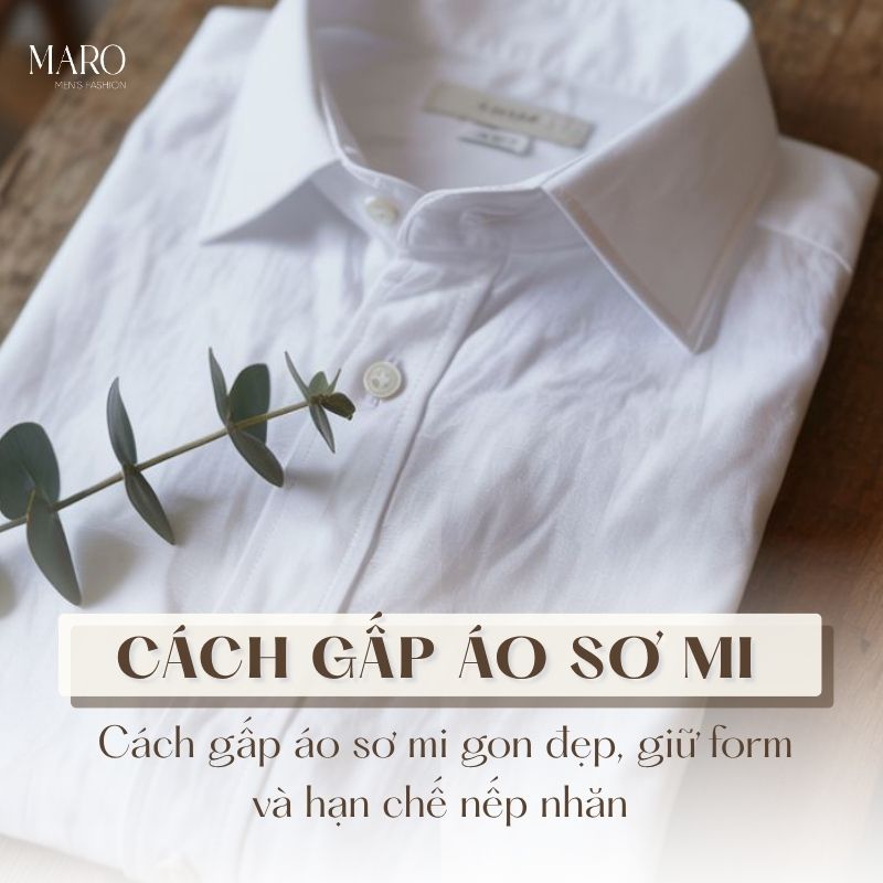 cách gấp áo sơ mi