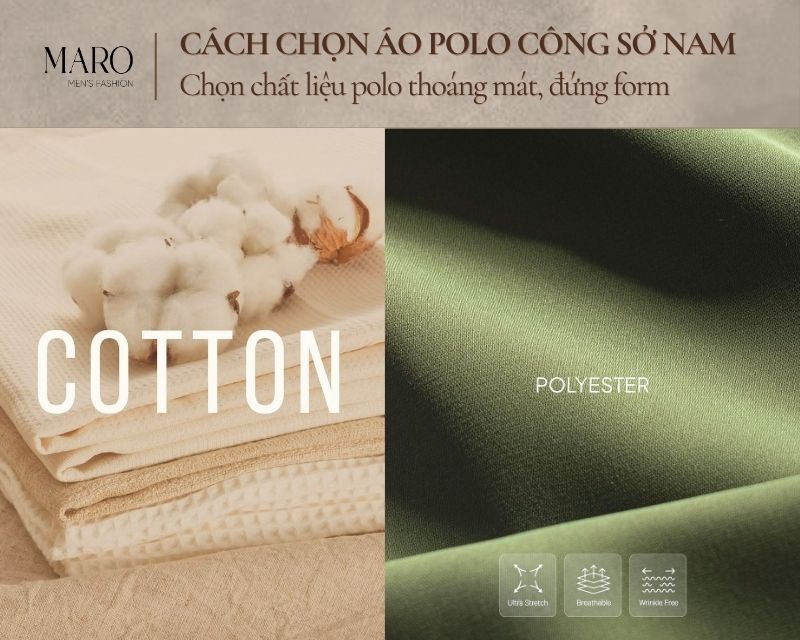 chất liệu polo nam mặc đi làm 