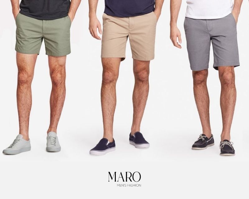 độ dài quần short nam mùa hè