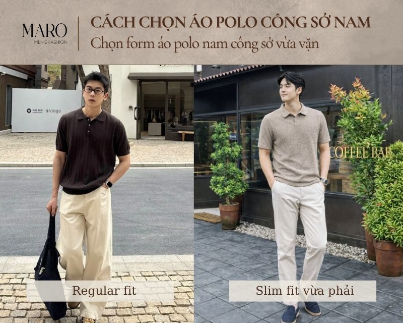 form áo polo nam công sở