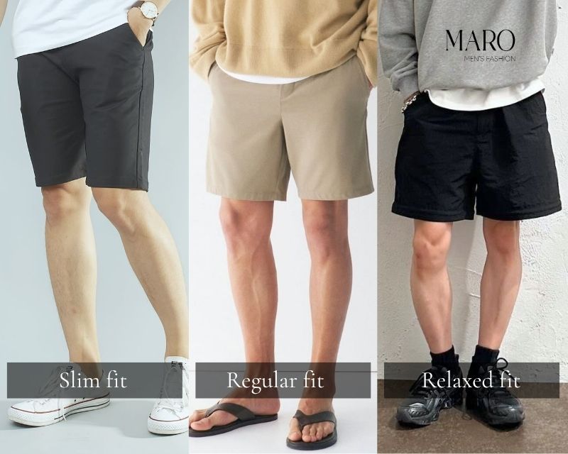 form dáng quần short nam mùa hè