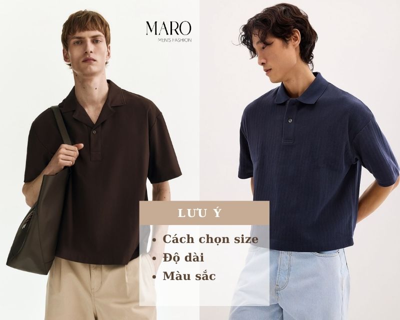 lưu ý chọn áo polo boxy fit nam