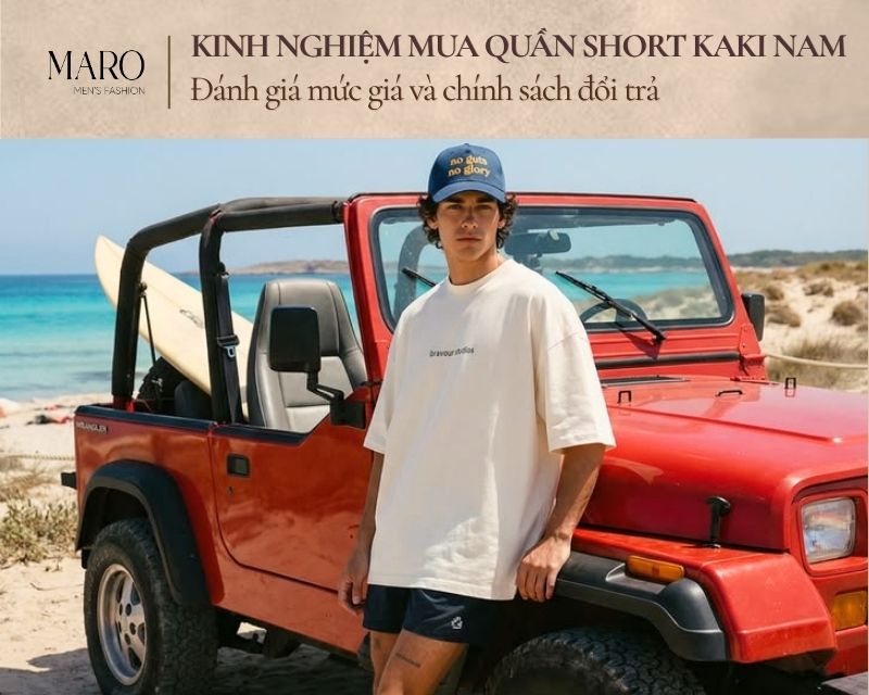 mức giá và chính sách đổi trả quần short kaki nam