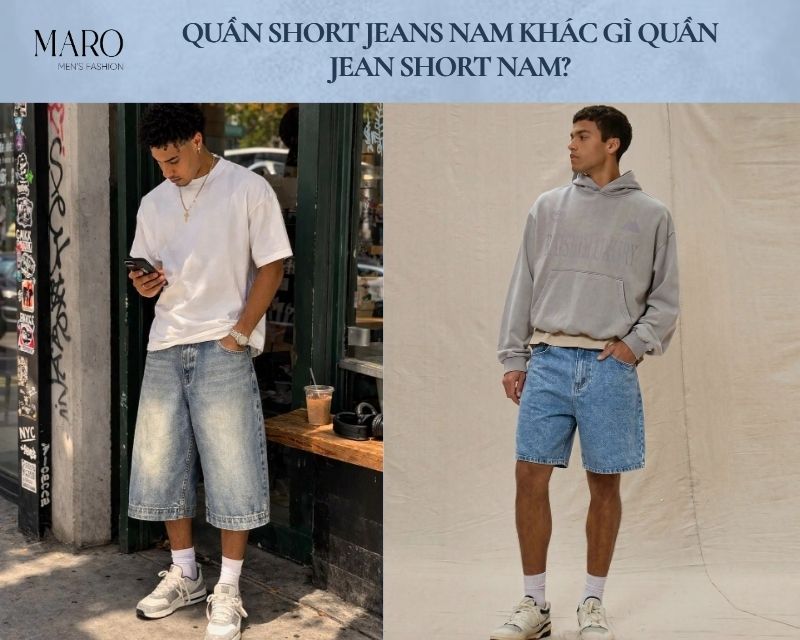 quần jean short nam