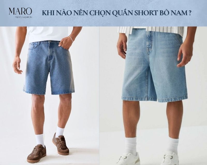 quần short bò nam