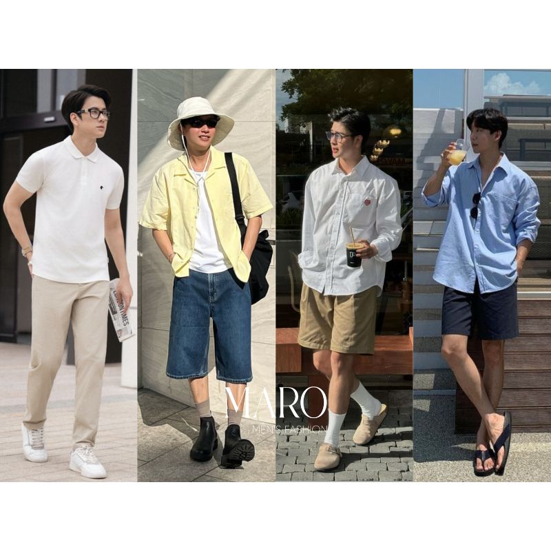 quần short nam phối áo gì đẹp