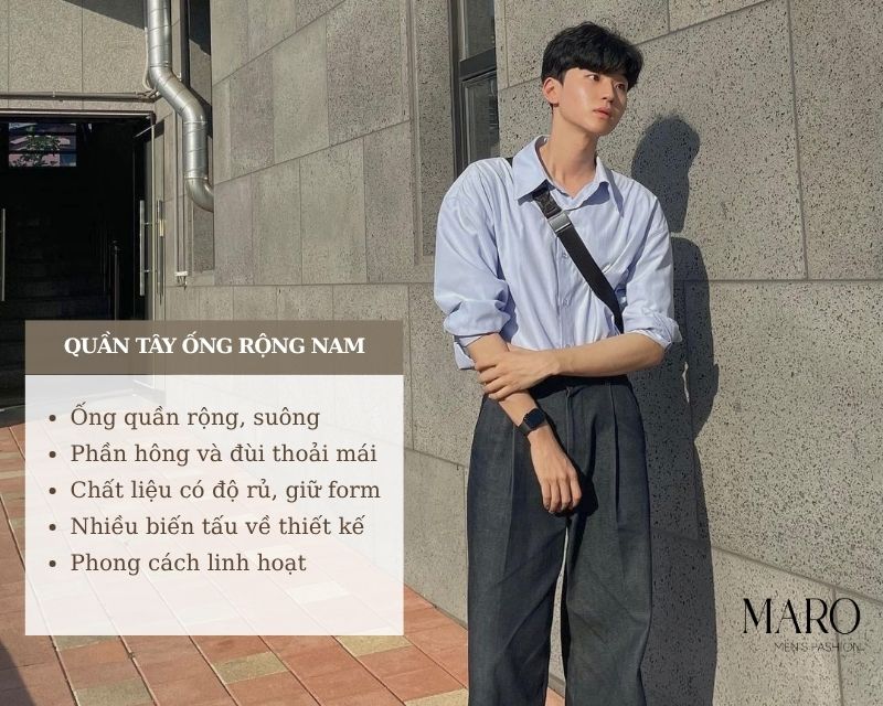 quần tây ống rộng nam là gì