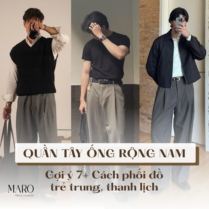 quần tây ống rộng nam