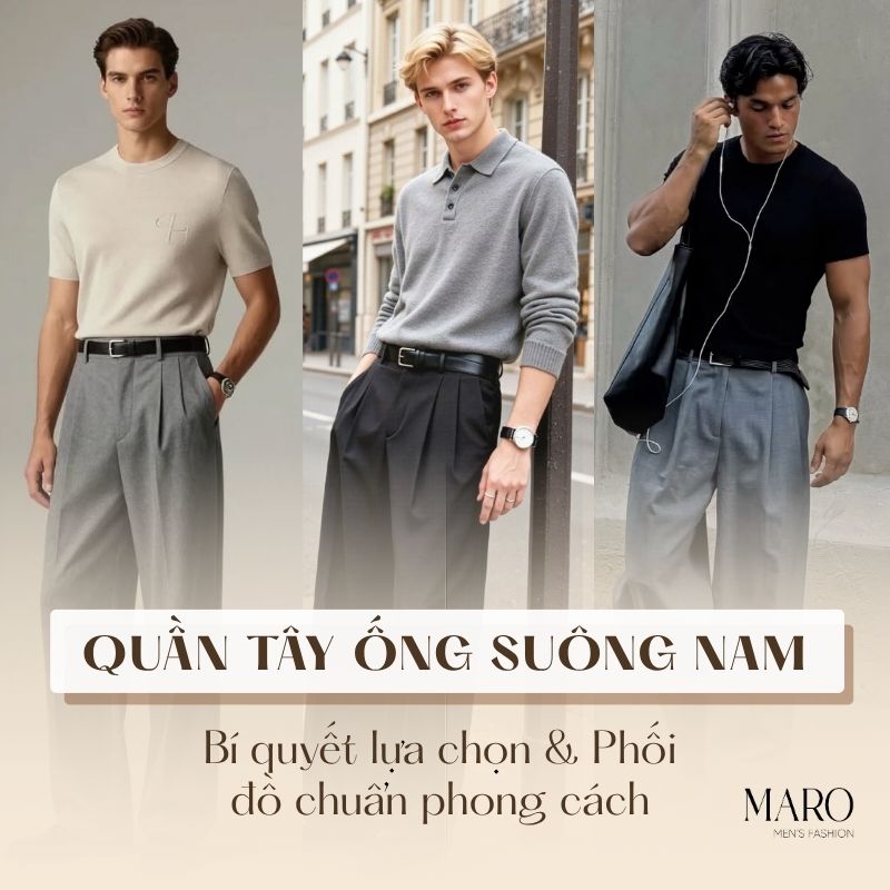 quần tây ống suông nam