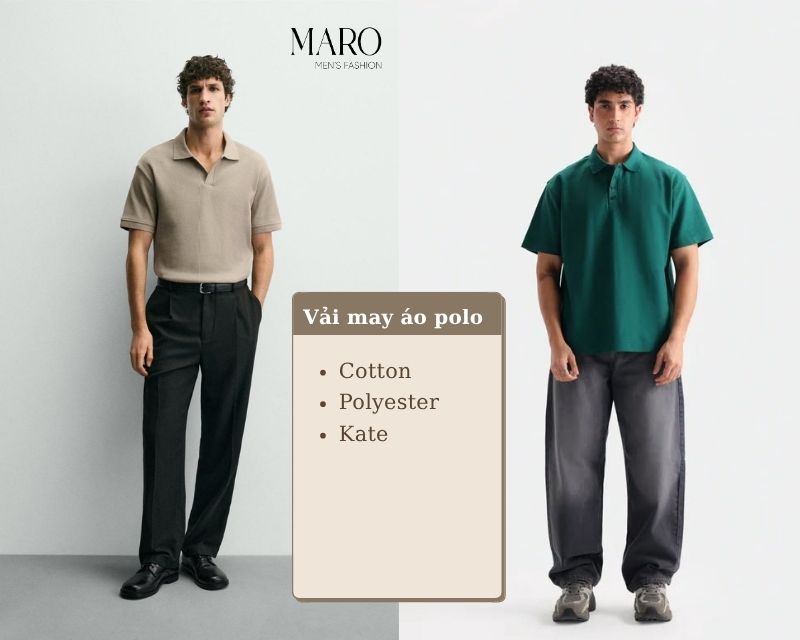 vải may áo polo