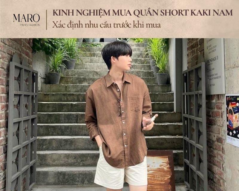 xác định nhu cầu mua quần short kaki nam